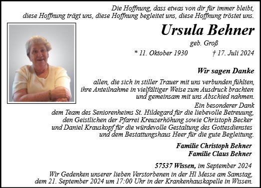 Ursula Behner