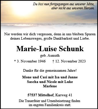 Marie-Luise Schunk