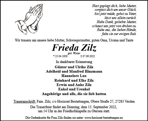 Frieda Zilz