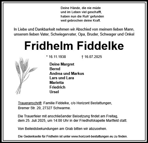 Fridhelm Fiddelke
