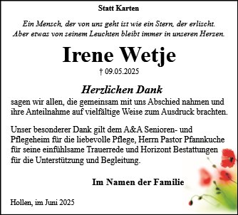 Irene Wetje