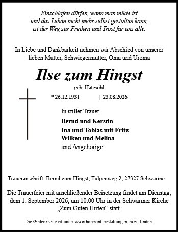 Ilse zum Hingst
