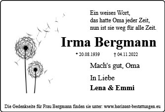 Irma Bergmann