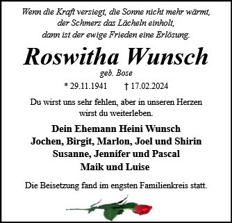 Roswitha Wunsch