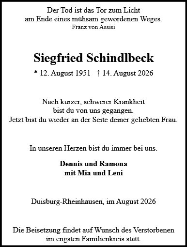 Siegfried Schindlbeck