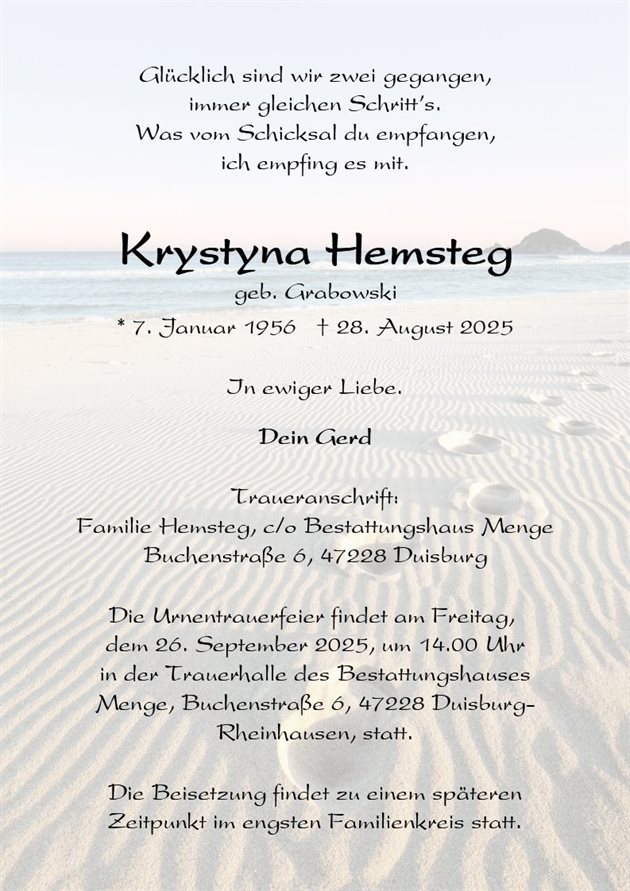 Krystyna Hemsteg