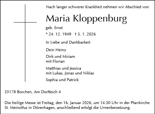 Maria Kloppenburg
