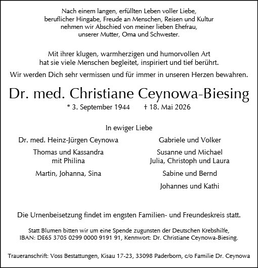 Christiane Ceynowa-Biesing