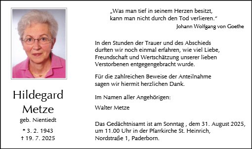 Hildegard Metze