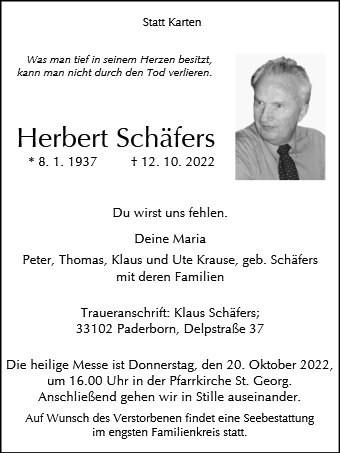 Herbert Schäfers