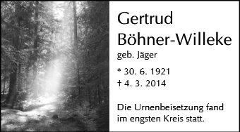 Gertrud Böner-Willeke