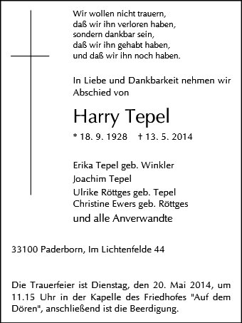 Harry Tepel