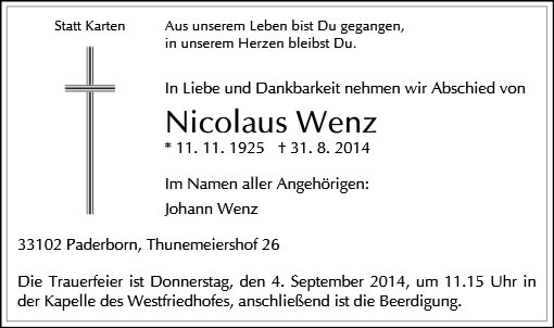 Nicolaus Wenz