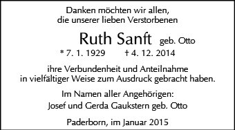 Ruth Sanft