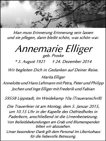 Annemarie Elliger