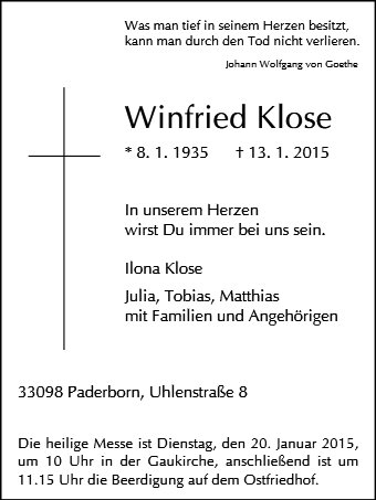 Winfried Klose