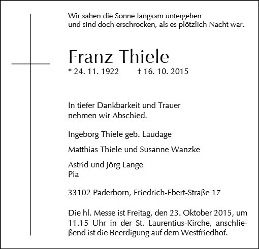 Franz Thiele