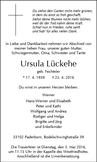 Ursula Lückehe