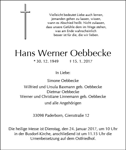 Hans Werner Oebbecke