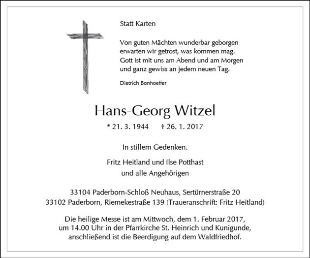 Hans-Georg Witzel