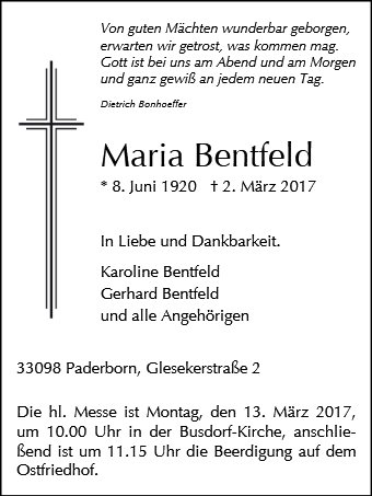 Maria Bentfeld