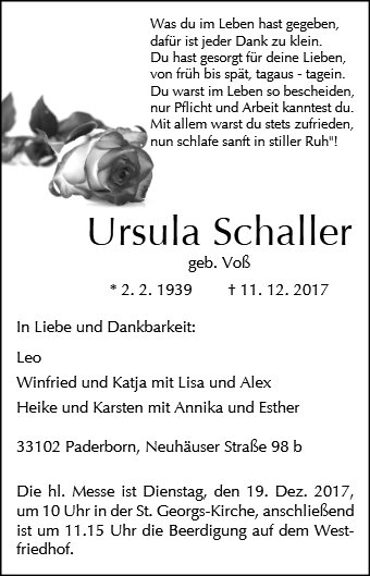 Ursula Schaller