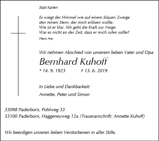 Bernhard Kuhoff