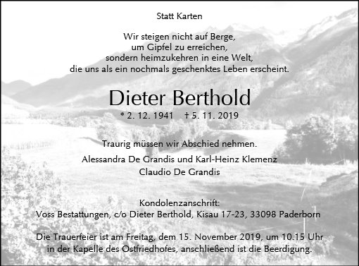 Dieter Berthold