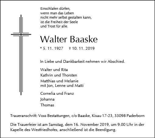 Walter Baaske