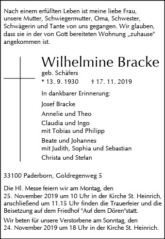 Wilhelmine Bracke