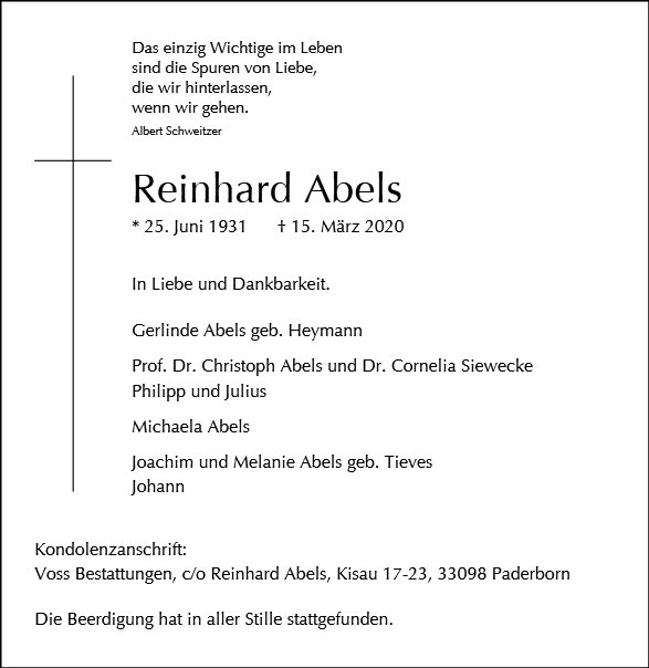 Reinhard Abels