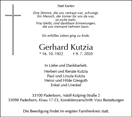 Gerhard Kutzia