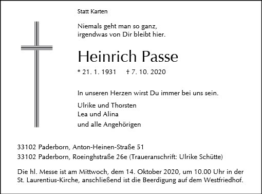 Heinrich Passe