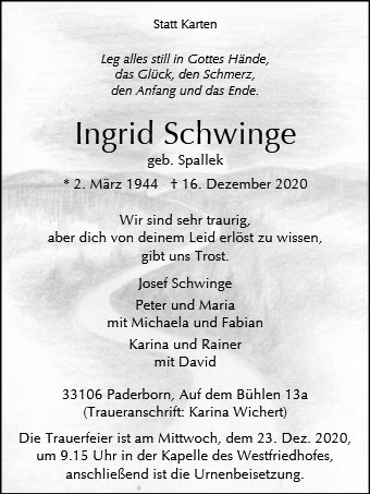 Ingrid Schwinge