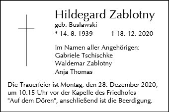 Hildegard Zablotny