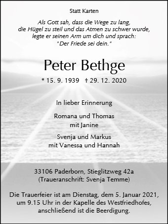 Peter Bethge