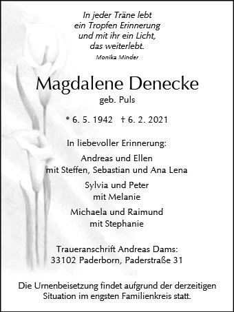 Magdalene Denecke
