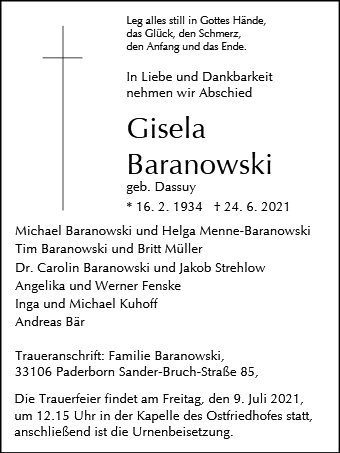 Gisela Baranowski