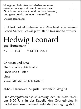 Hedwig Leonard