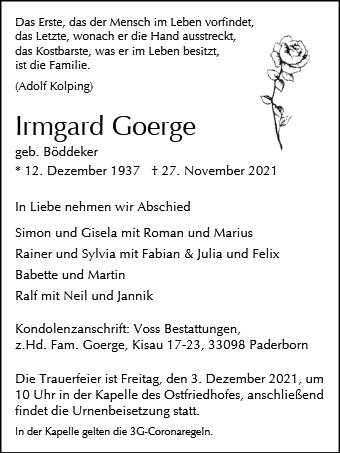 Irmgard Goerge