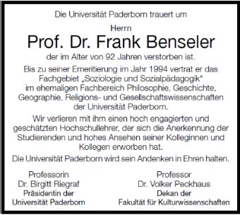 Frank Benseler