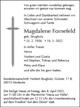 Magdalene Fornefeld 