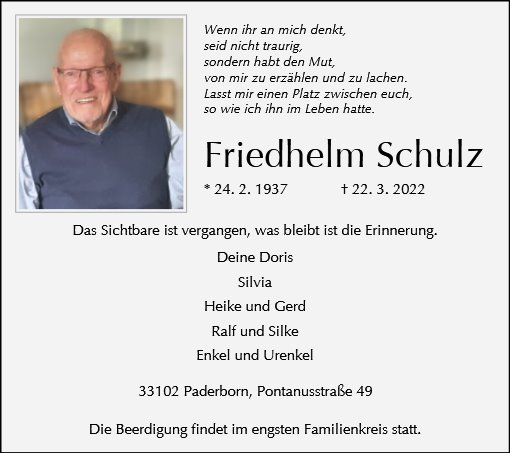 Friedhelm Schulz