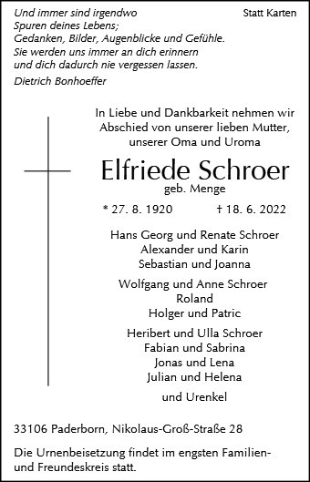 Elfriede Schroer