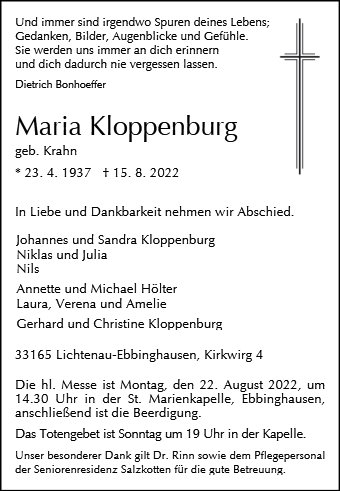 Maria Kloppenburg