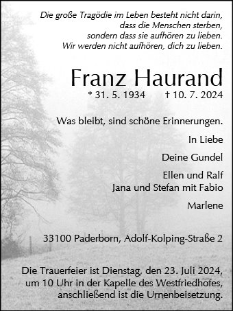 Franz Josef Haurand