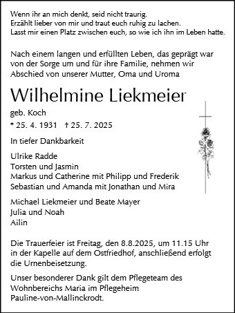 Wilhelmine Liekmeier