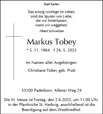Markus Tobey