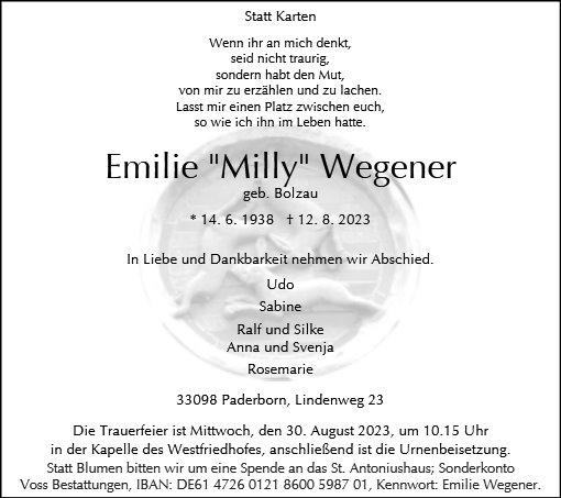 Emilie Wegener