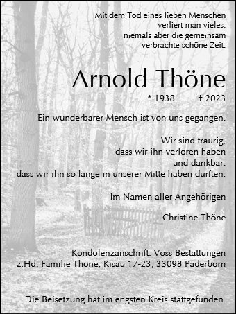 Arnold Thöne